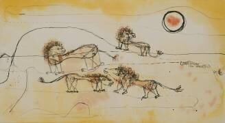 Un clan de lions (Paul Klee) - Muzeo.com