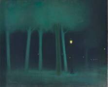 Un parc dans la nuit (Jozsef Rippl-Ronaï) - Muzeo.com