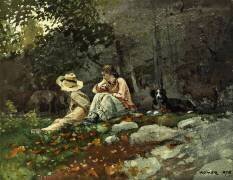 Un Troupeau de Moutons, Houghton Farm (Winslow Homer) - Muzeo.com