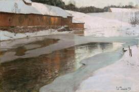 Une fabrique en Norvège (Frits Thaulow) - Muzeo.com