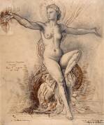 Vénus sortant de l'onde (Gustave Moreau) - Muzeo.com