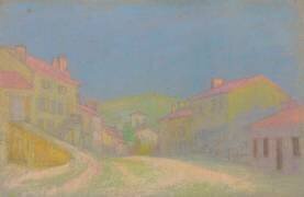 Village aux toits roses (François Garas) - Muzeo.com