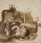 Adoration des bergers (Rembrandt) - Muzeo.com