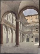 Album des vues de Rome : palais de la Chancellerie, la cour, vue générale (Louis Boitte) - Muzeo.com