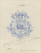 Blason aux armes de la famille de M. Ernest Castan (Emile Gallé) - Muzeo.com