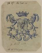 Blason aux armes de la famille de Steiger (Emile Gallé) - Muzeo.com