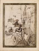 Bohémienne avec une fillette et une chouette (Annibale Carracci) - Muzeo.com