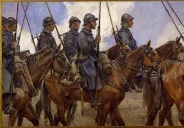 Dragons, Champagne, avril 1917 (François Flameng) - Muzeo.com