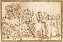 Entrée du Christ à Jérusalem (Luca Cambiaso) - Muzeo.com