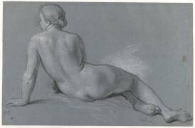 Etude de femme nue, vue de dos (Louis Boullogne le Jeune) - Muzeo.com