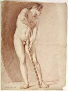 Etude pour l'amour : jeune homme nu, tourné à droite (Edme Bouchardon) - Muzeo.com
