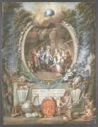Henri IV chez le meunier Michaud. Le roi est reconnu par les courtisans (Jean-Michel Moreau le Jeune) - Muzeo.com