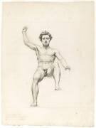 Jeune homme nu assis, de face, levant la bras droit (Abel de Pujol) - Muzeo.com