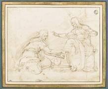 La Madeleine lavant les pieds de Jésus (Battista Franco) - Muzeo.com