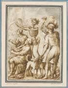 La Mort enveloppant des chasseurs dans des filets (Jacopo Ligozzi) - Muzeo.com