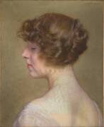 Portrait de madame Fabre, née Yvonne Warrain (Marcel Baschet) - Muzeo.com
