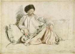 Portrait de Monsieur Levell, négociant anglais, en costume tatare (Jean-Etienne Liotard) - Muzeo.com