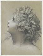 Tête de jeune femme couronnée de lauriers : la Poésie (Pierre Charles Trémolières) - Muzeo.com