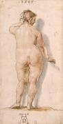 Une grosse femme nue, de dos (Albrecht Dürer) - Muzeo.com