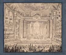 Vue de l'Opéra royal de Versailles (Jean-Michel Moreau le Jeune) - Muzeo.com