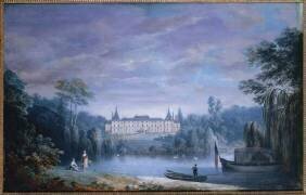Vue du château de Malmaison côté parc. (Alexandre Jean Noël) - Muzeo.com