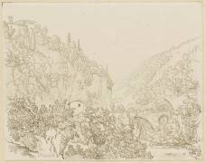 Vue d'un ravin à Saint-Cosimato (Lancelot-Théodore Turpin de...) - Muzeo.com