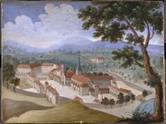 Vue générale de l'abbaye de Port-Royal-des-Champs (Louise-Magdeleine Horthemels...) - Muzeo.com