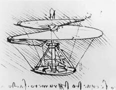 Détail d'un dessin pour une machine volante (Léonard de Vinci) - Muzeo.com