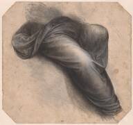 Draperie enveloppant les jambes d'une figure assise (Léonard de Vinci) - Muzeo.com