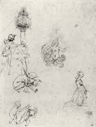 Études de figues et de décorations (Léonard de Vinci) - Muzeo.com