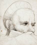La tête d'un arbalétrier visant (Hans Holbein l'Ancien) - Muzeo.com