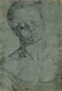 Portrait d'une jeune fille, en buste, vue de face (Albrecht Dürer) - Muzeo.com