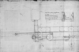 Schéma d'un boulon mécanique (Léonard de Vinci) - Muzeo.com