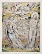 Christ refusing the banquet offered by Satan (William Blake) - Muzeo.com