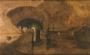 A Canal Tunnel Near Leeds (Joseph Mallord William Turner) - Muzeo.com