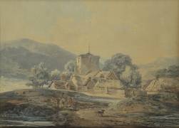 A Country Village Church (Joseph Mallord William Turner) - Muzeo.com