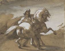 A Mameluke holding his horse (Théodore Géricault) - Muzeo.com