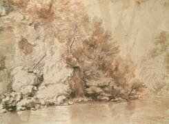 A Study for a landscape (Claude Gellée) - Muzeo.com