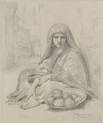 Algerian Girl Selling Pomegranates (William Bouguereau) - Muzeo.com