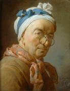 Autoportrait aux bésicles (Jean Siméon Chardin) - Muzeo.com