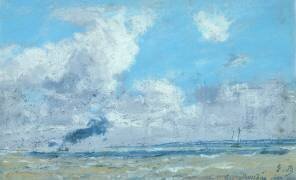 Bateau a l'estuaire de la Seine (Eugène Boudin) - Muzeo.com