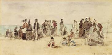 Beach Scene (Eugène Boudin) - Muzeo.com
