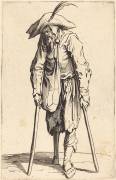 Begger with Wooden Leg (Jacques Callot) - Muzeo.com