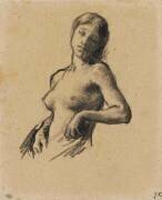 Buste de jeune femme nue; Etude pour 