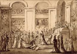 Couronnement de l'impératrice Joséphine à Notre-Dame (2 décembre 1804). (Jacques-Louis David (after)) - Muzeo.com