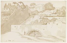 Diverses constructions à flanc de montagne (Pierre Henri de Valenciennes) - Muzeo.com