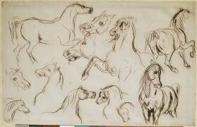 Etude de chevaux (Eugène Delacroix) - Muzeo.com