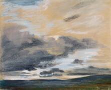 Etude de ciel au crépuscule (Eugène Delacroix) - Muzeo.com