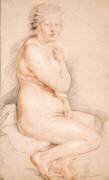 Etude de femme nue assise, tournée vers la droite (Peter Paul Rubens) - Muzeo.com