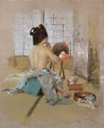 Geisha at her Toilet (Robert Frederick Blum) - Muzeo.com